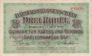 ro. 460 3 Rubel 1916